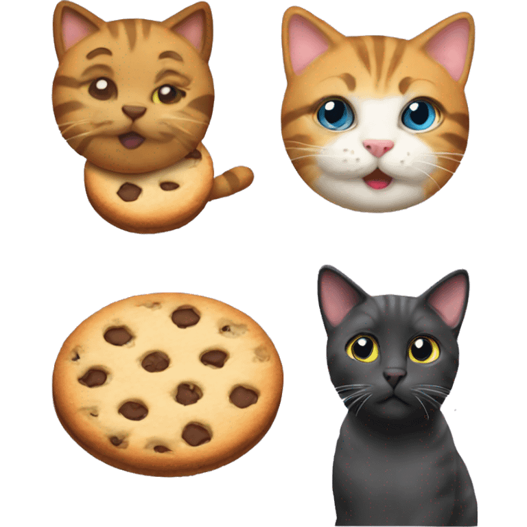 cats and cookies  emoji