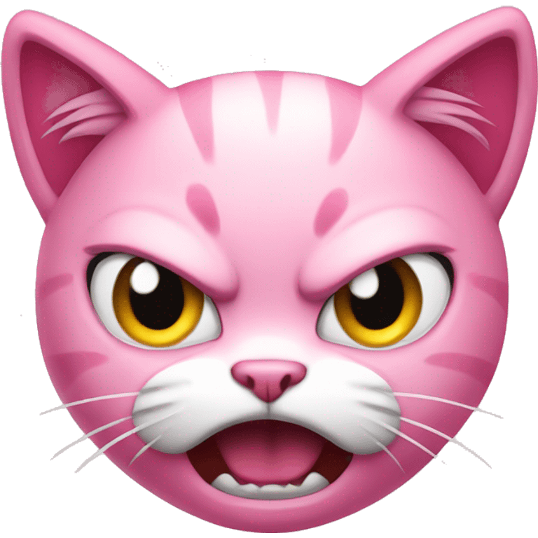 angry pink kitty emoji