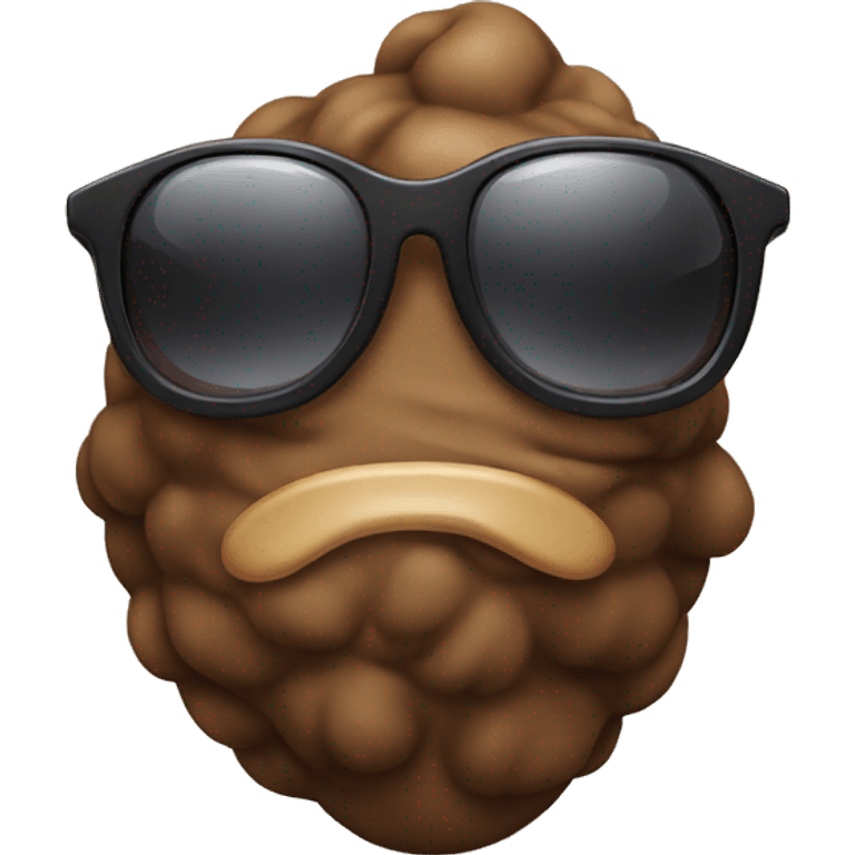 poop with sunglasses  emoji