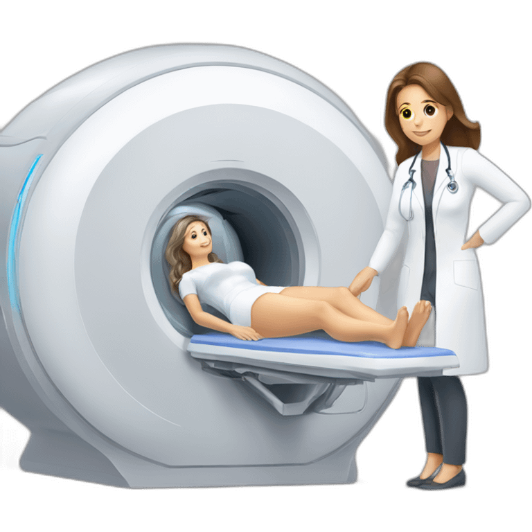 Posh-Radiologist-performing-breast-mri-to-woman emoji