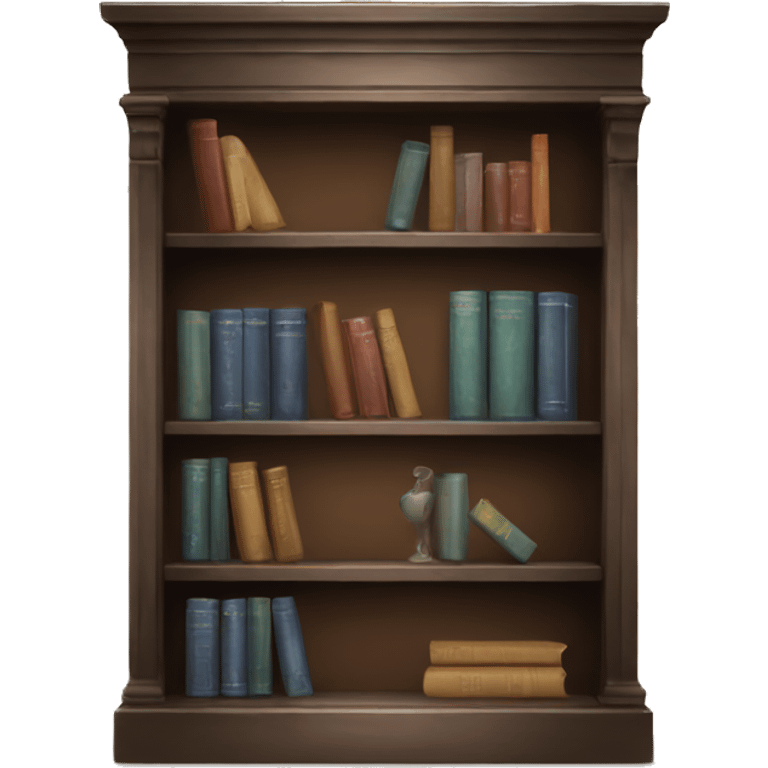 An elegant Book shelf  emoji