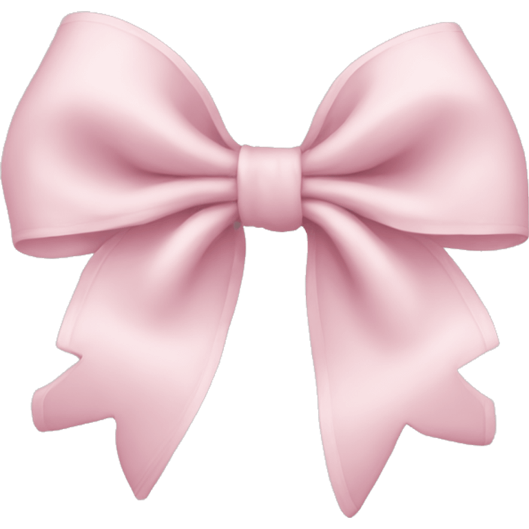 Pale Pink bow emoji