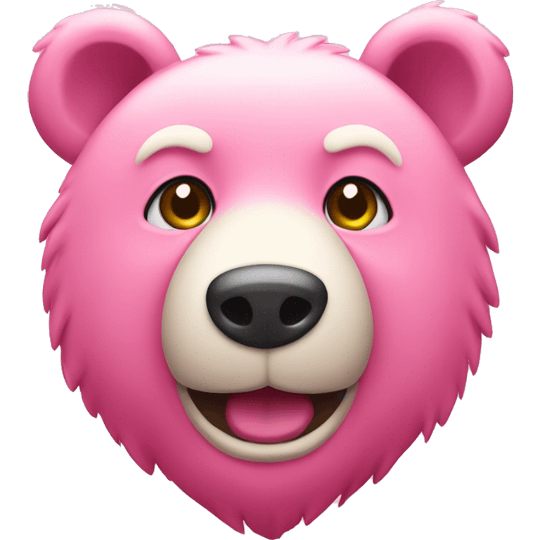 a pink bear emoji