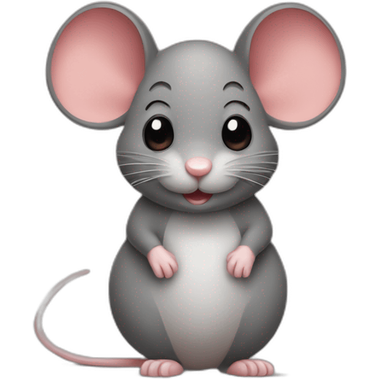 mouse with bow emoji