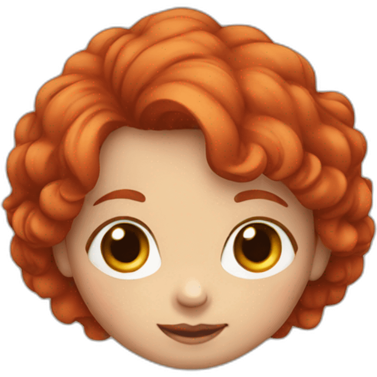 red headed toddler emoji