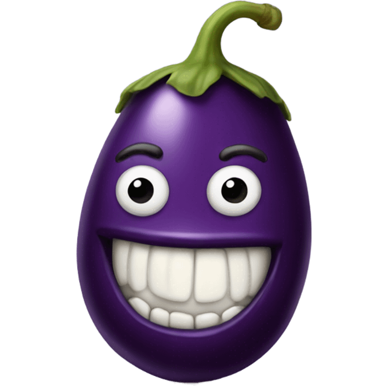 Freaky eggplant  emoji