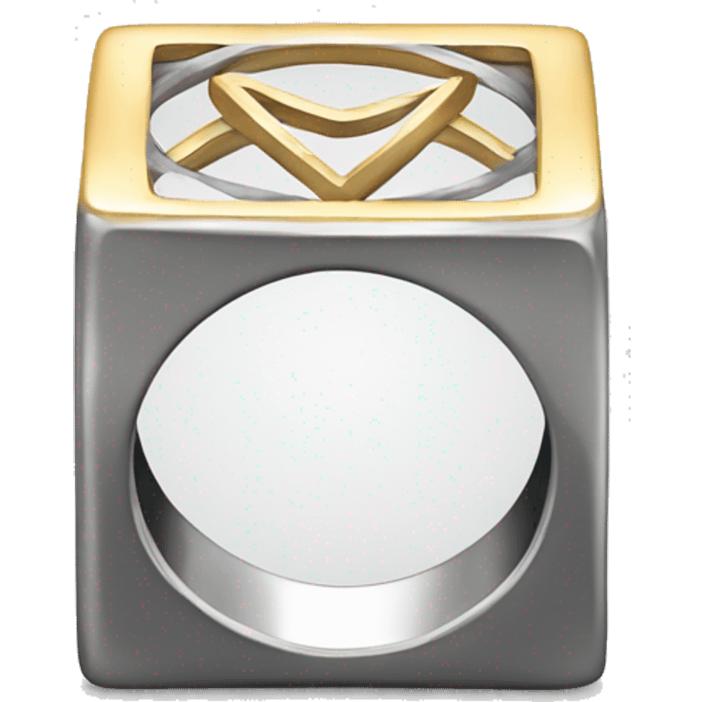 Square wedding ring  emoji