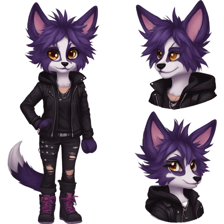 Edgy punk anthro furry by Falvie, LiLaiRa, griffsnuff, AngieWolf emoji