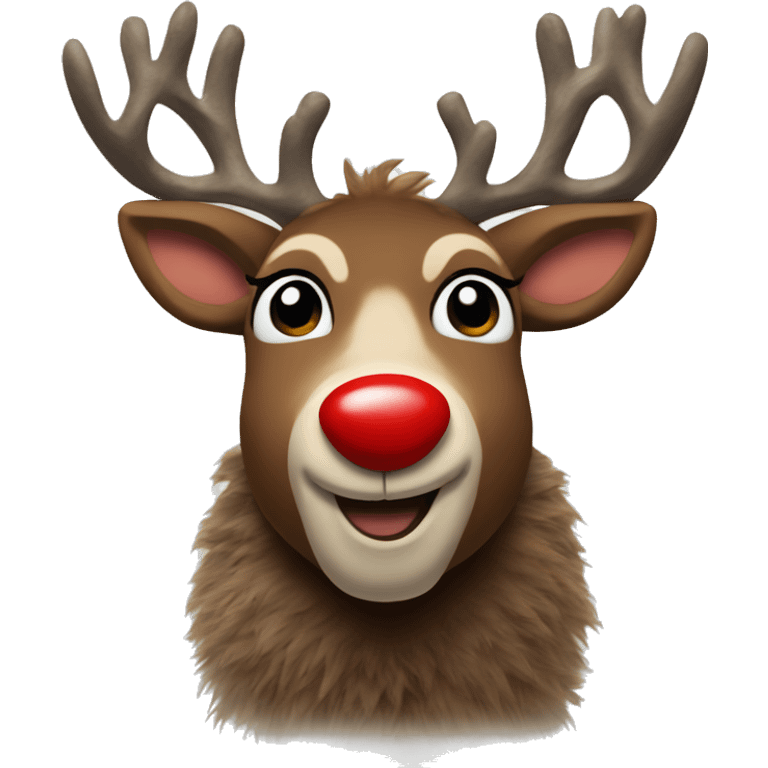 Rudolph the red nose reindeer  emoji