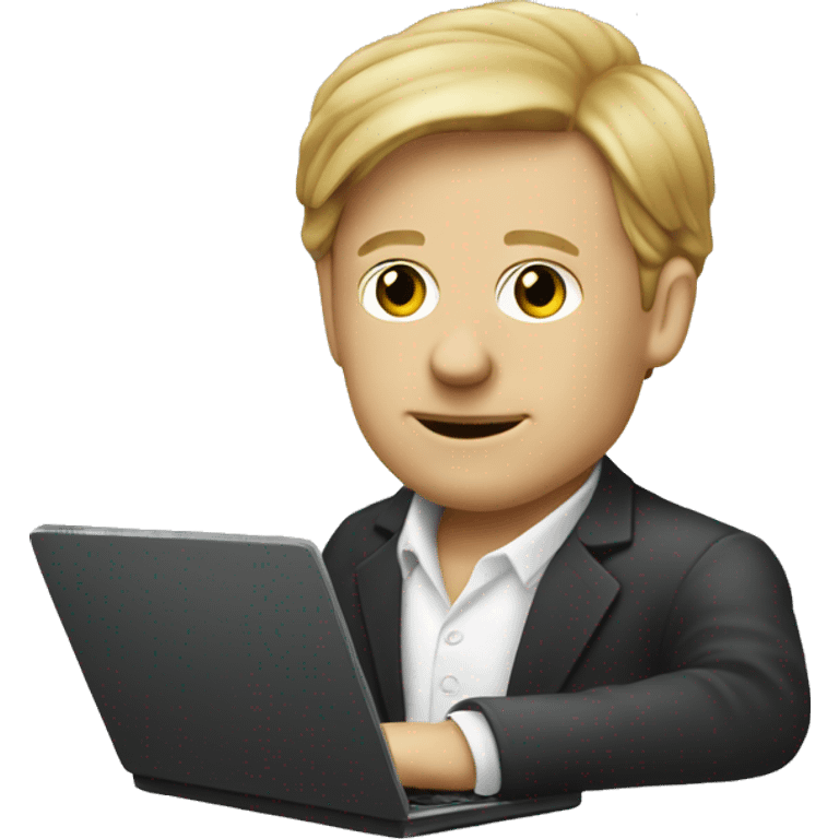 johan thorbecke working on a laptop emoji