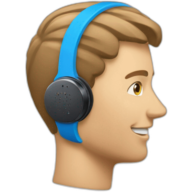 Bluetooth radio earpiece emoji