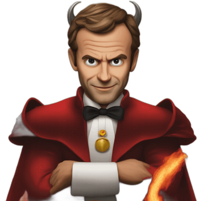 macron devil emoji