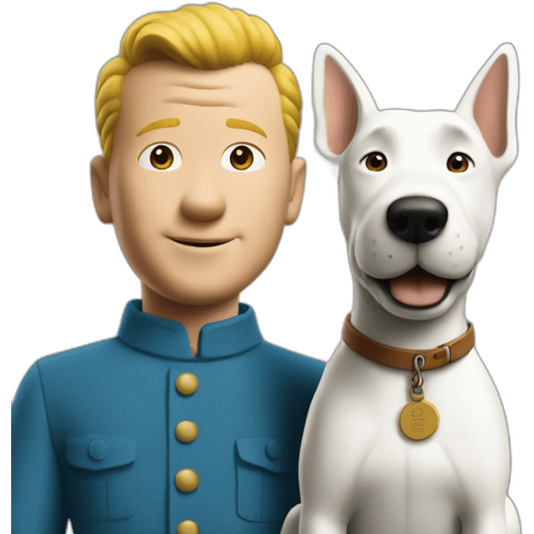 tintin and milou emoji