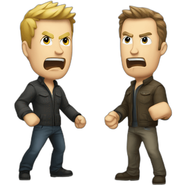 Geoff keighley fighting angry Joe emoji