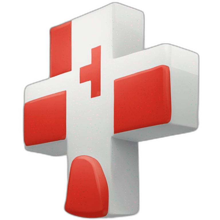 a red cross emoji