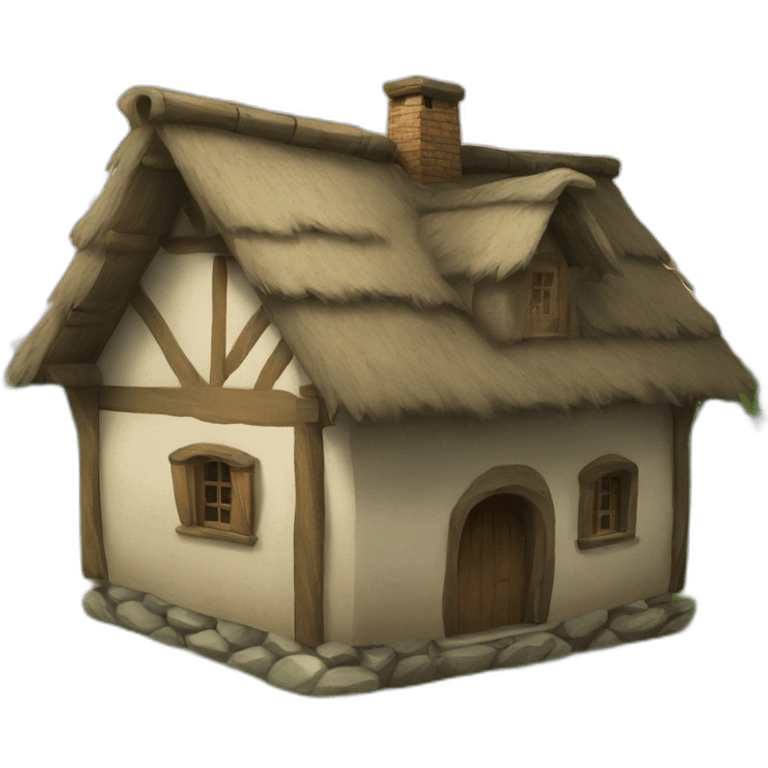 peasants house emoji