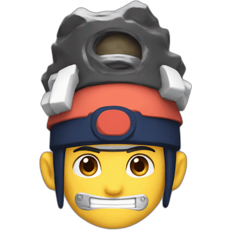 Naruto with mario hat emoji