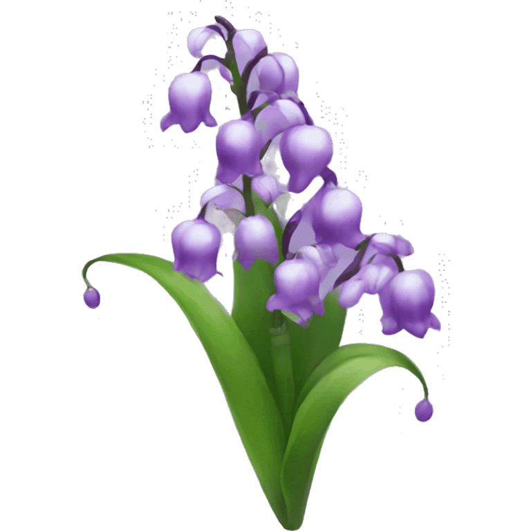 Purple Lily of the valley emoji