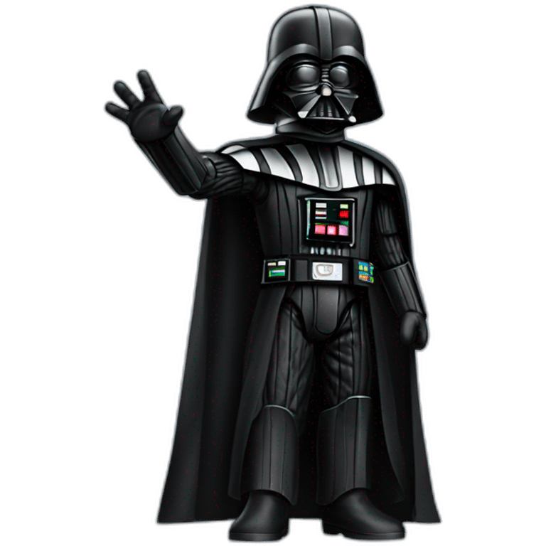 Darth vader waving emoji