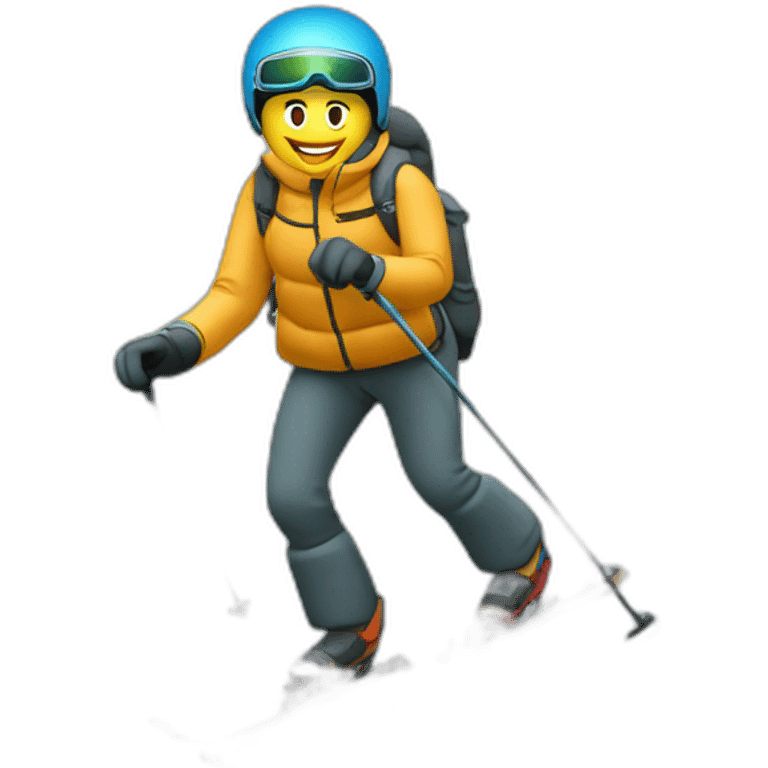 Ski de randonnée emoji