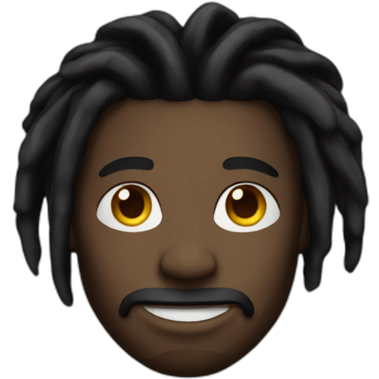 black dreadhead emoji