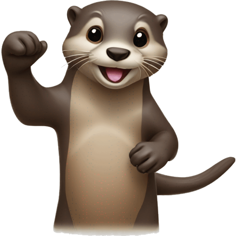 Otter Hang loose emoji