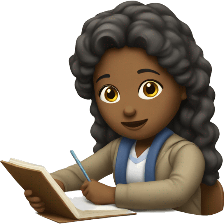 woman studying emoji