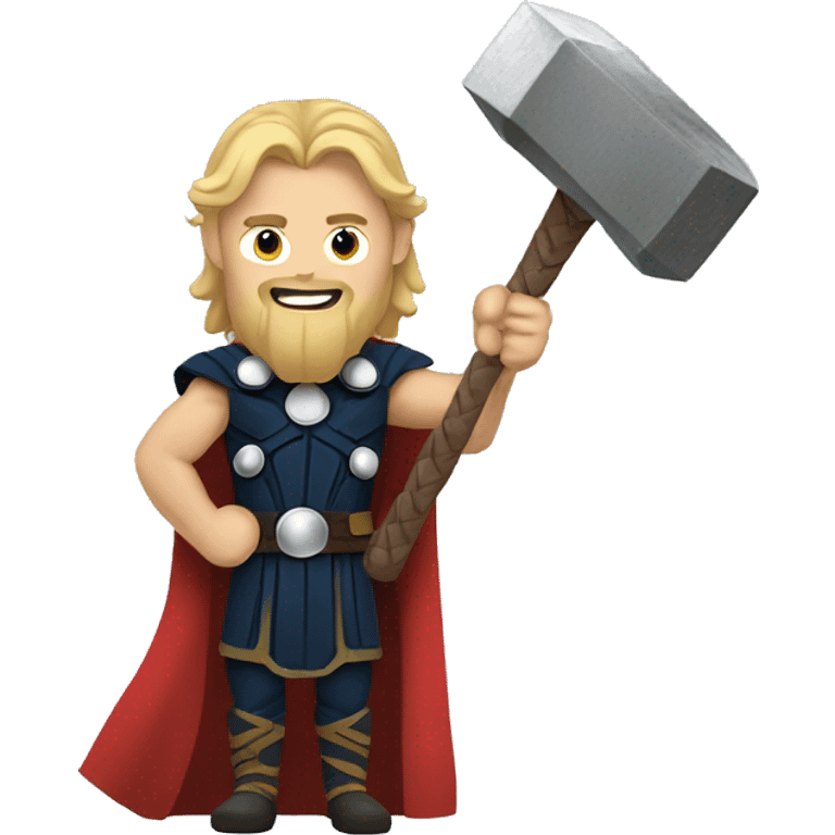 Thor with his hammer emoji