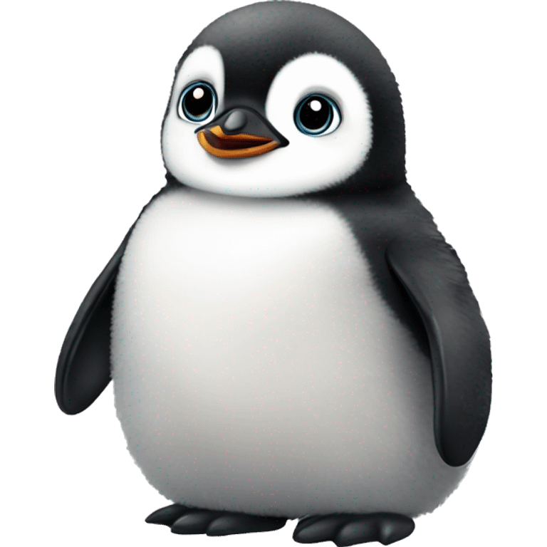 Fluffy baby penguin  emoji