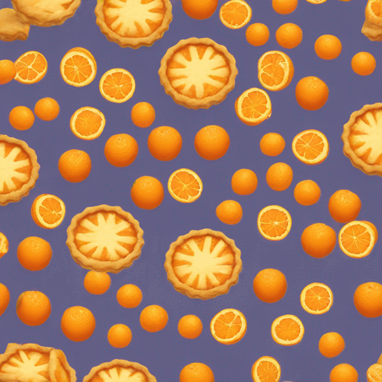 Pie with oranges emoji