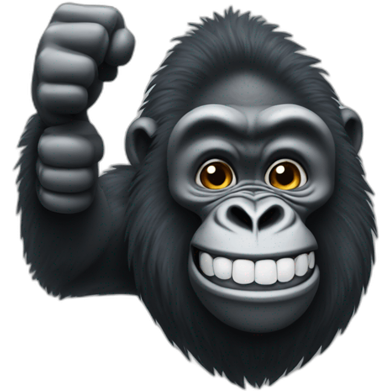 gorilla thumbs up emoji