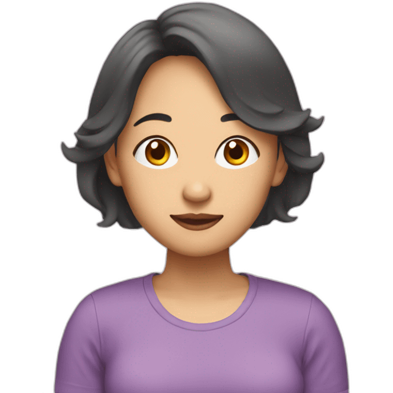 trans lesbian asian woman emoji