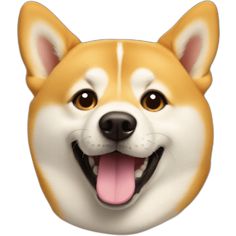 doge with a smile emoji