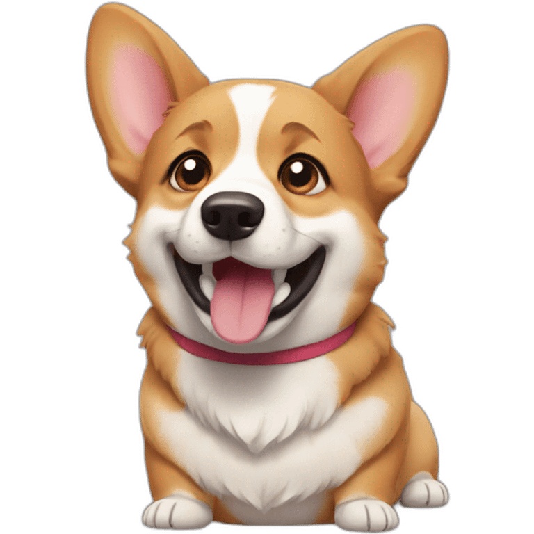 Corgi cry emoji