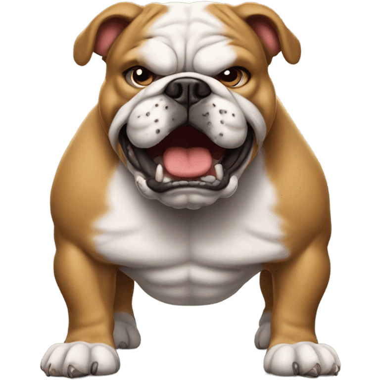 Bulldog ready to fight emoji