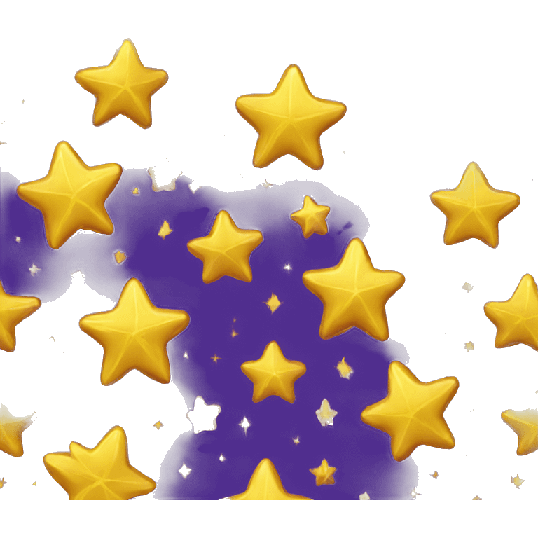 Golden shooting star emoji