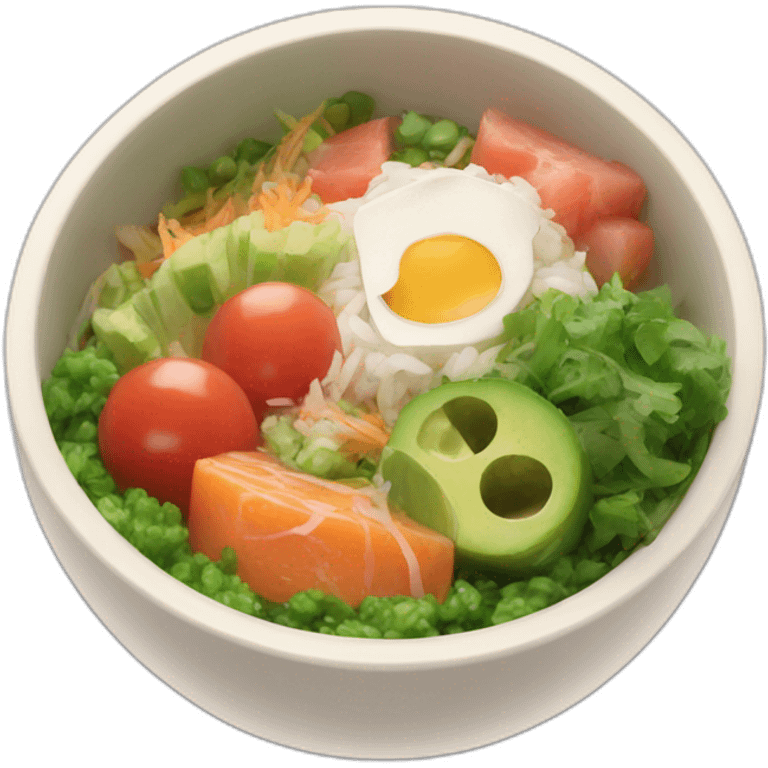 Poke bowl emoji