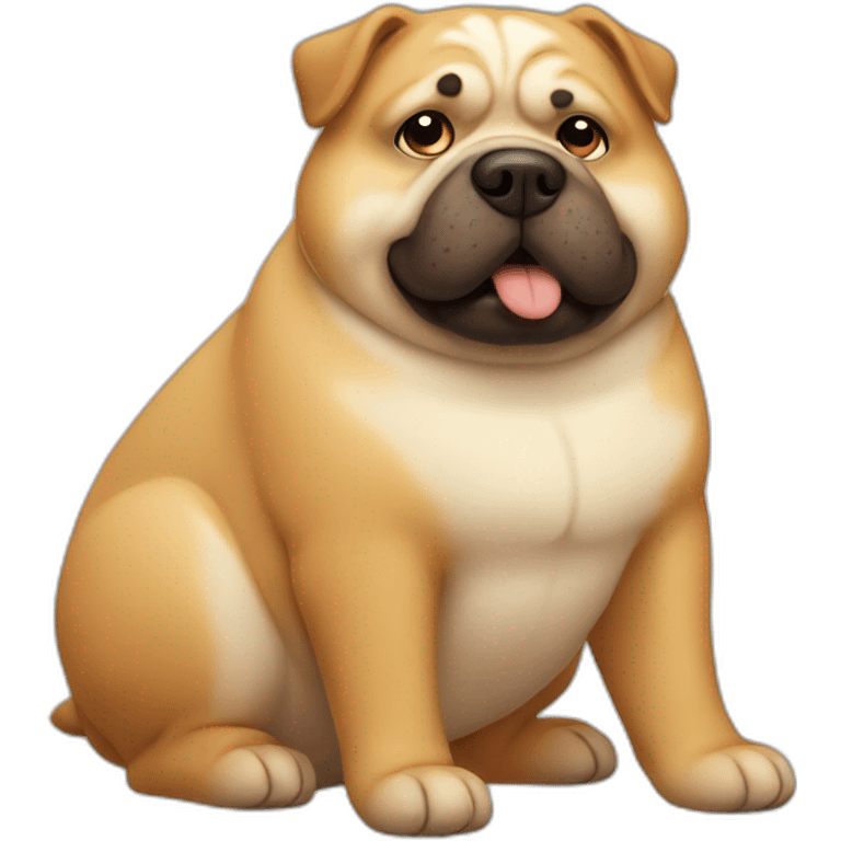 fat dog emoji