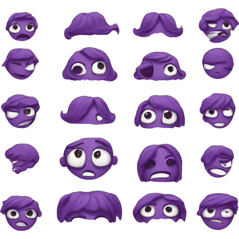 Purple emojis emoji