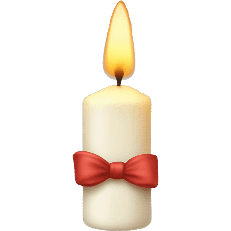 Candle in christmas style  emoji