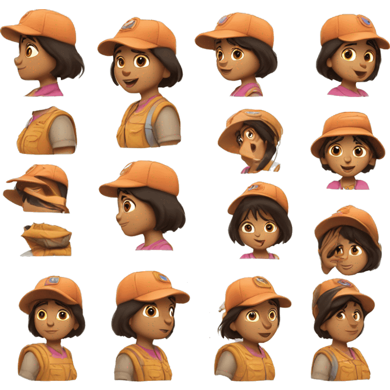 dora la exploradora co gorra emoji