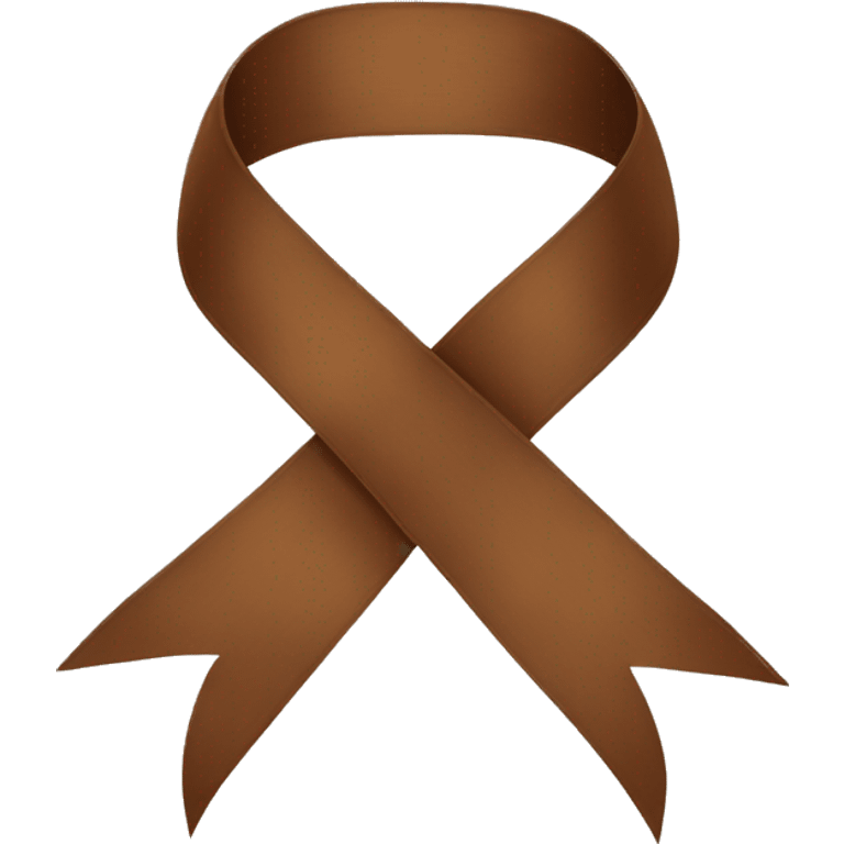 Brown ribbon emoji