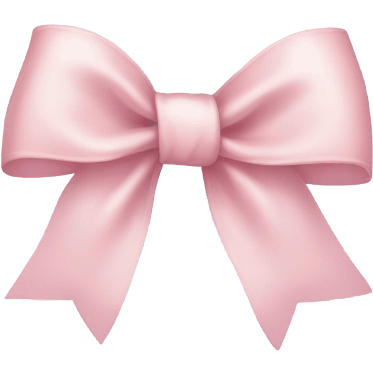 light pink ribbon bow emoji