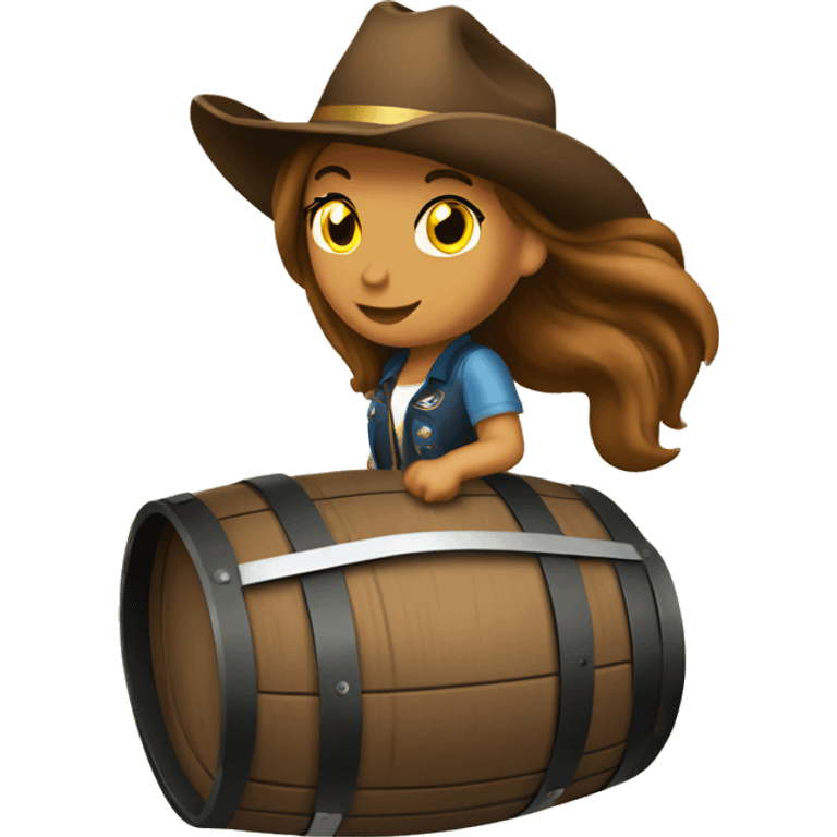 Barrel racer emoji