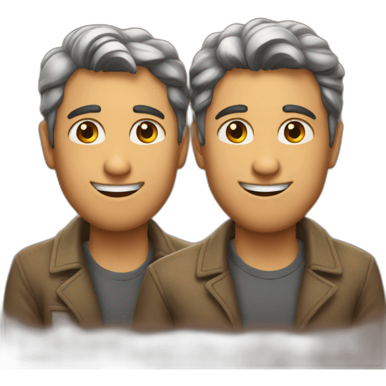 Two mens in love emoji