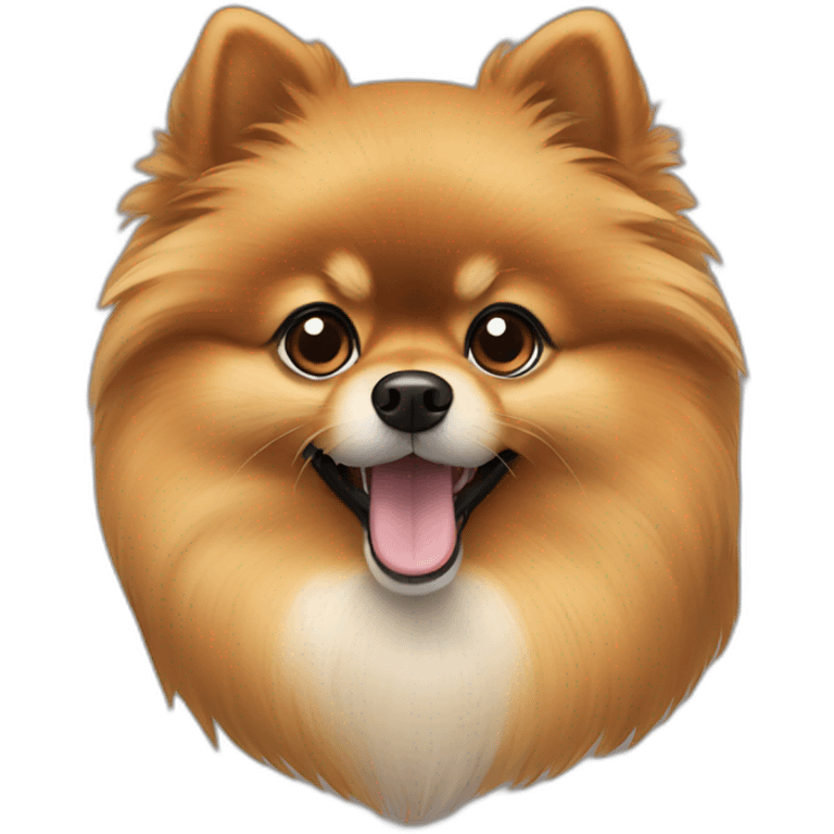 black and tan pomeranian emoji