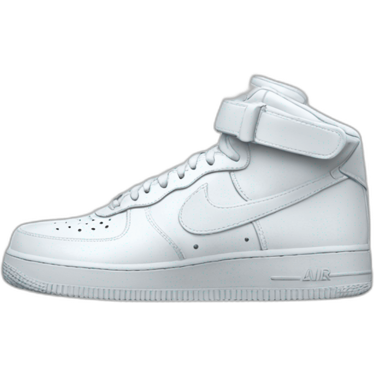 Zapatilla blanca air force emoji