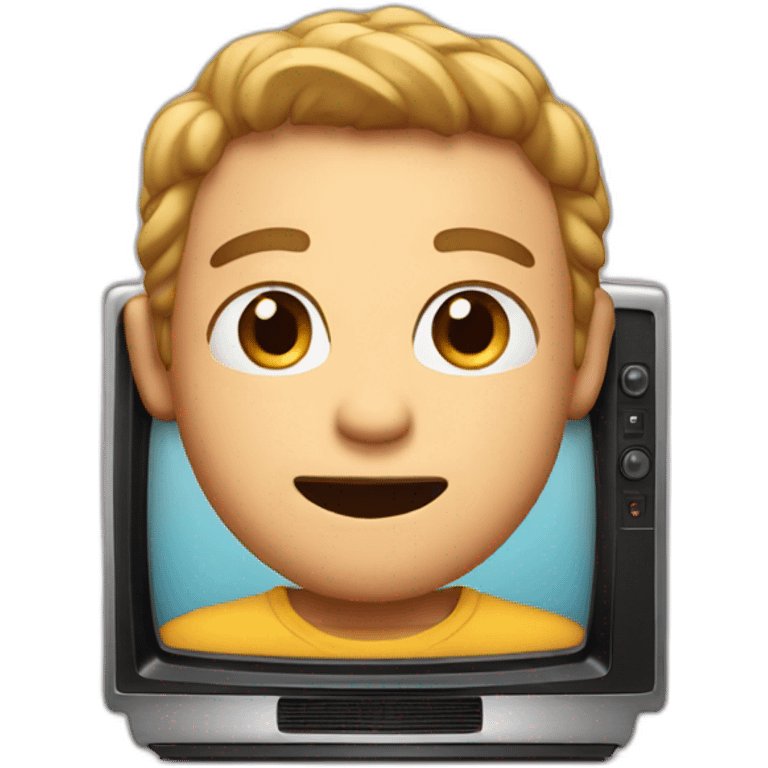 Tv With A Cute Face emoji