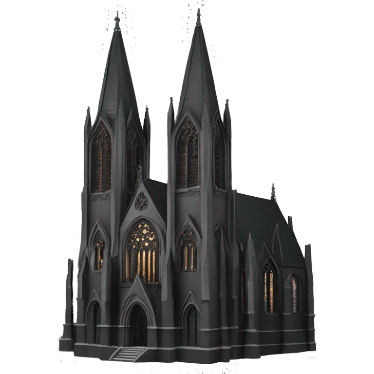 Black gothic cathedral  emoji