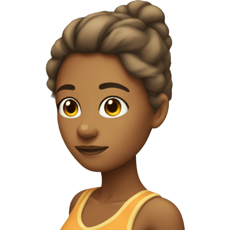 girl in the beach with tan lines  emoji